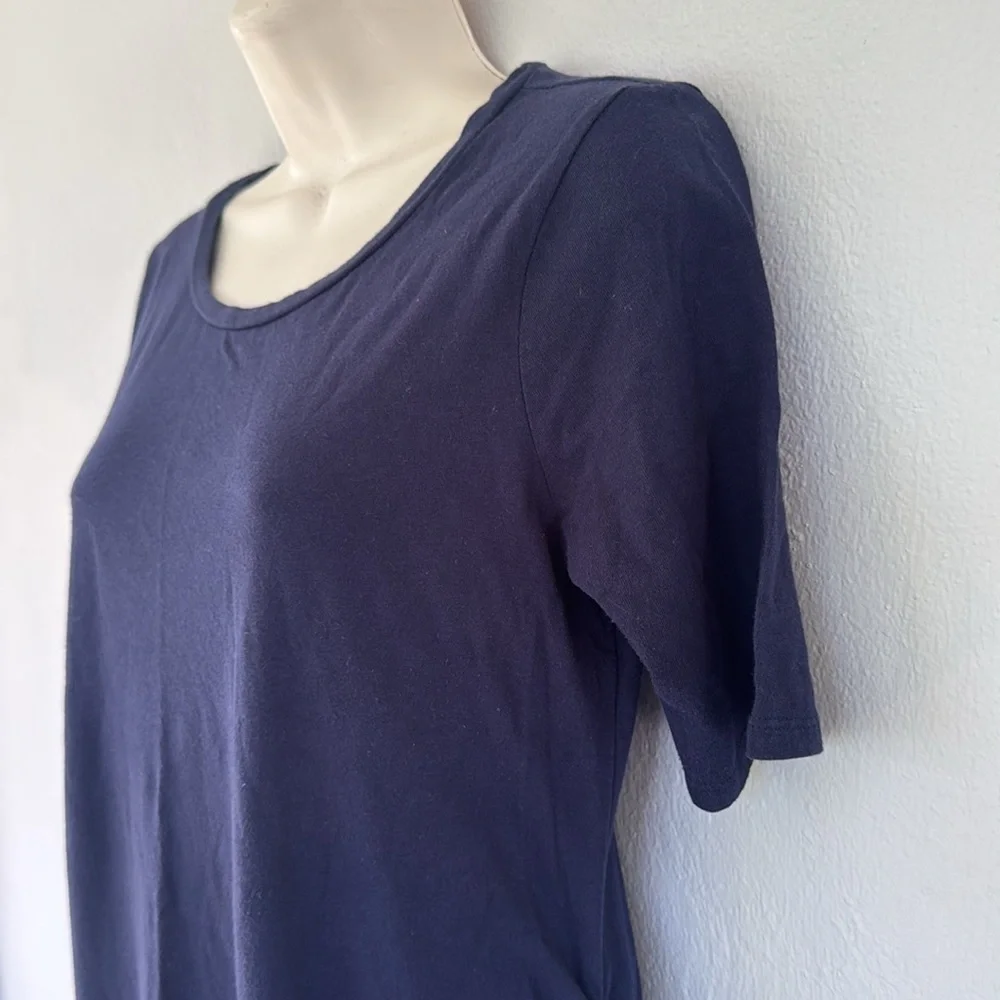 Old Navy Maternity navy blue short sleeve bodycon ruched dress size small